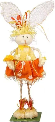 Produktbild von Sisalhase Osterdekoration 38 cm Orange
