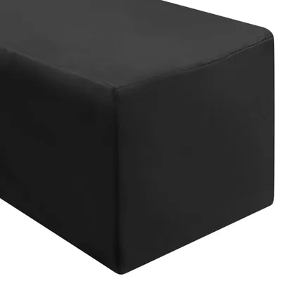 Getailleerd Tafelkleed 180x80 cm Polyester Schwarz