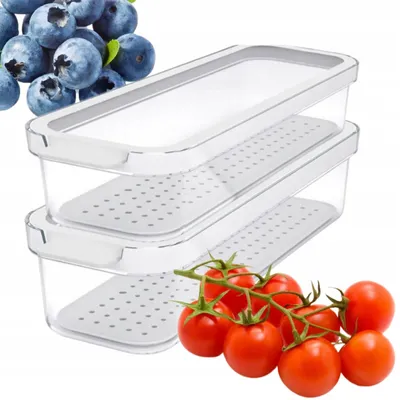 Produktbild von Rotho Cauma Aufbewahrungsbehälter Set 1,15L luftdicht für Kühlschrank
