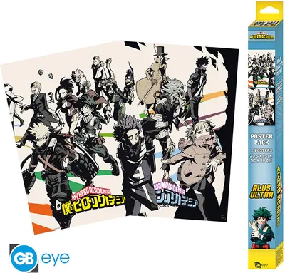 Produktbild von MY HERO ACADEMIA - Set 2 Posters Chibi 52x38 - Heroes/Villains