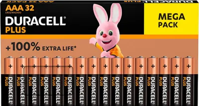 Immagine prodotto di 32 DURACELL Batterien PLUS Micro AAA 1,5 V