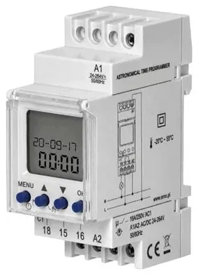 Zdjęcie produktu dla Programator czasowy astronomiczny din 16A 230V montaż szyna do domu