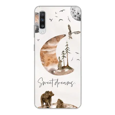 Produktbild von MuchoWow® Handyhülle Schutzhülle Hülle für Samsung Galaxy A70 Zitate - Kinder - Sprichwörter - Süße Träume - Jungen - Mädchen - Kinder Silikon Softcase Handy Hülle - Schutzhaube