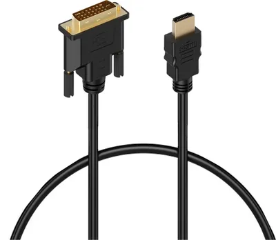 Produktbild von MMOBIEL HDMI auf DVI Kabeladapter - Bidirektionaler DVI-D Dual Link zu HDMI Kabelkonverter Unterstützt alle hochauflösenden LCD- und LED-Bildschirme - High-Speed vergoldete Stecker - 1 m