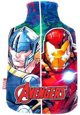 Produktbild von Avengers Wärmflasche 1,5 L mit Weichem Bezug- Kinder Wärmflasche /Bettwärmer