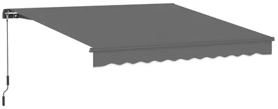 Zdjęcie produktu dla Markiza ramionowa Outsunny, wymiary 350 x 300 cm, markiza ramionowa wraz z korbą