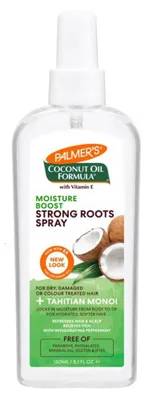 Produktbild von Palmer's Coconut Oil Strong Roots, Haarspray, Unisex, beschädigtes Haar, trockenes Haar, Gefärbtes Haar, 150 ml, Feuchtigkeitsspendend, Paraben