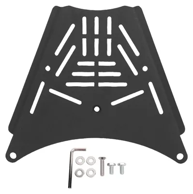 Immagine prodotto di Supporto per portapacchi posteriore da moto, ripiano in acciaio inossidabile, piastra di estensione per bauletto, ricambio per Zontes 350E 368E