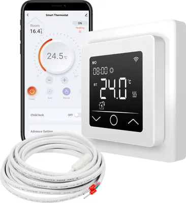 Immagine prodotto di Termostato intelligente WiFi bianco Mi-750 con sensore a pavimento esterno
