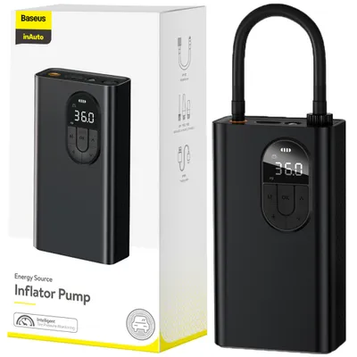 Obrázok produktu pre Baseus Mini Kompresor Na Kolesá S Batériou 2500Mah 54W Čierny (Crnl040001)