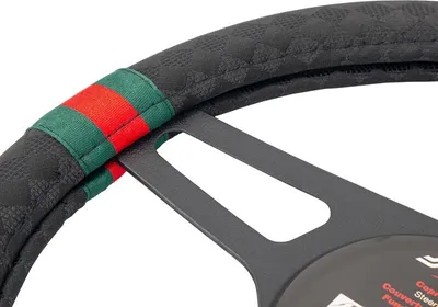 Produktbild von Simoni Racing CVT/68 Lenkradbezug Ø37-39cm Schwarz grün Rot Lenkradhülle