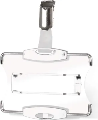 Produktbild von DURABLE Ausweishalter mit Clip für 2 Karten 10 St., 890223 silber