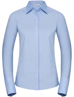 Image de Russell Collection - Chemise « Ultimate » pour femme, manches longues FK1929 (S) (Ciel serein)