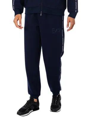 Produktbild von EA7 Jogginghose mit Streifenmuster, Blau M