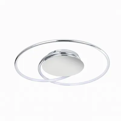 Produktbild von Lindby LED-Deckenlampe Joline, Ø 46 cm, chromfarben, Metall