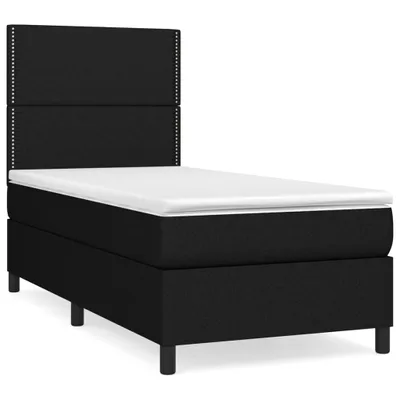 Obrázok produktu pre vidaXL Boxspring posteľ s matracom čierna 80x200 cm látka