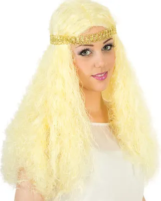 Produktbild von Engel Burgfräulein Perücke mit Stirnband Blond Karneval Fasching Party Cosplay