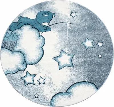 Obrázek produktu pro 160x160 (průměr) kruh Dětský kusový koberec Kids 580 blue kruh