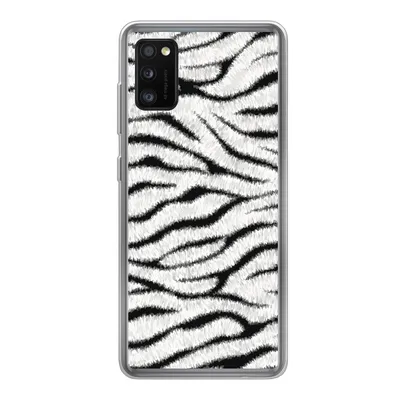 Produktbild von MuchoWow® Handyhülle Schutzhülle Hülle für Samsung Galaxy A41 Tiermuster - Zebra - Weiß Silikon Softcase Handy Hülle - Mobiltelefon