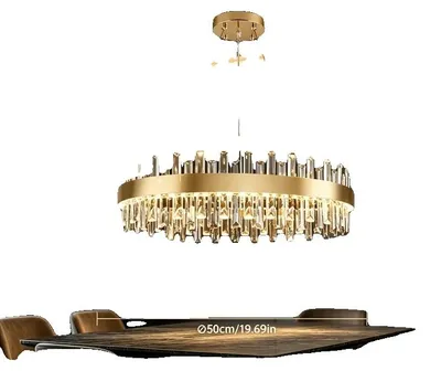 Productafbeelding van Kroonluchter, dimbaar, in hoogte verstelbaar, diameter 50 cm