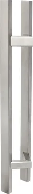 Zdjęcie produktu dla KOTARBAU® Okucie do drzwi zewnetrznych Dwustronna klamka do drzwi wejsciowych wykonana ze stali nierdzewnej INOX 45 stopni 1000x1200 mm