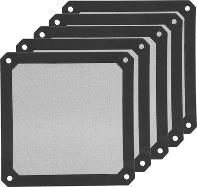 Obrázek produktu pro Sada 5 ks 120mm PVC magnetických filtrů pro látkové filtry do počítačových síťových rámů, prachotěsné, látkové filtry.