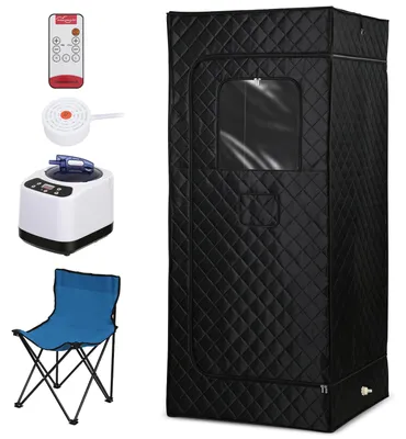 Obrázok produktu pre Prenosná sauna ISOISL s výkonom 1200 W, objemom nádržky 3 litre a skladacou stoličkou