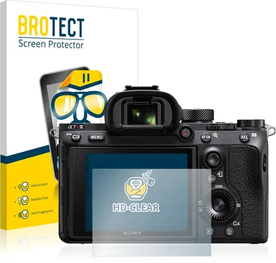 Produktbild von 2x Für Sony Alpha 7R III Schutzfolie BROTECT Displayschutz Display Schutz Folie Klar Transparent