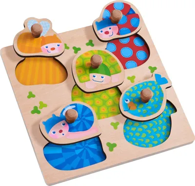 Produktbild von Greifpuzzle Bunte Tiere (Kinderpuzzle)