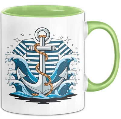 Produktbild von Seemann Tasse Geschenk Lustige Geschenkidee Spruch Für Ozean Liebhaber (Grün)