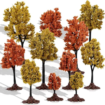 Productafbeelding van Omgoods - Miniatuur Bomen voor Modelbouw en Diorama's (10 Stuks)