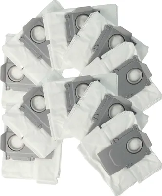 Produktbild von vhbw 10x Staubbeutel kompatibel mit Roborock Q5, G10S, G10PRO, Q7, Q7+, Q5+, S7 MaxV, Q7max+, S7 maxV Ultra Saugroboter - Beutel für die Absaugstation