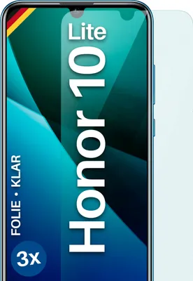 Produktbild von moex® 3x Schutzfolie kompatibel mit Huawei Honor 10 Lite - Displayschutzfolie dünn Folie, Klar