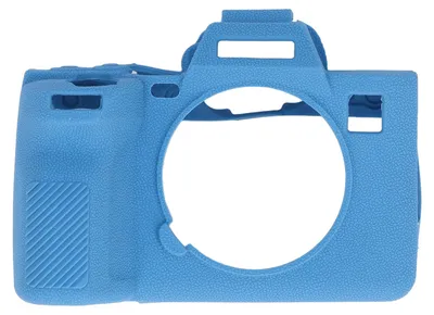 Zdjęcie produktu dla Silikonowe etui ochronne do aparatu A7R5, miękkie, odporne na uderzenia, antypoślizgowe, do aparatów cyfrowych, osłona korpusu, niebieskie