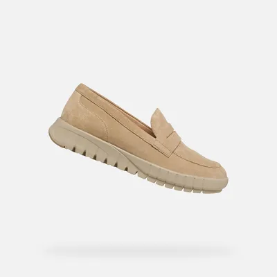 Produktbild von Geox Beige Flextride Damen-Loafer 36,5