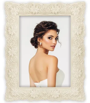 Immagine prodotto di Cornice per matrimonio in plastica rettangolare beige per 13x18 cm