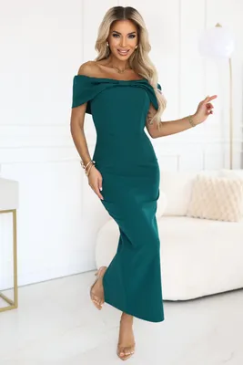 Produktbild von Numoco Formelle Frauenkleider Quindom flaschengrün L