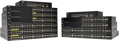 Produktbild von Cisco SF250-24P, Managed, L2/L3, Fast Ethernet (10/100), Power over Ethernet (PoE), Rack-Einbau, 1U