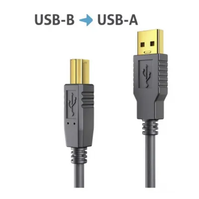 Obrázok produktu pre PureLink DS2000-200, 20 m, USB A, USB B, USB 2.0, 0,48 Gbit/s, Čierna