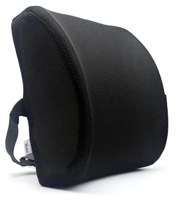 Obrázok produktu pre Ergonomická bedrová opierka z viskoelastickej peny – priedušný sieťovinový poťah – vhodná do domácnosti aj do kancelárie