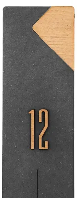 Produktbild von MPM-Quality Eridani Pendeluhr Holz Schwarz 10,5 x 55,5 cm