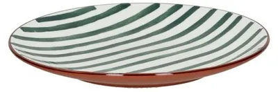 Productafbeelding van Pomax Mykonos dessertbord, porselein, groen, Ø 20,3 x H 2 cm