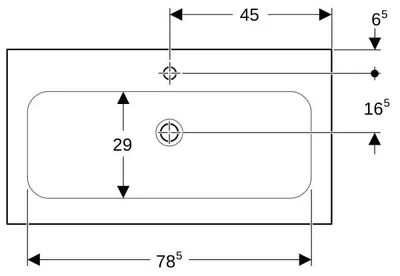 Produktbild von Geberit 501845002 iCon Möbelwaschtisch 90x48cm