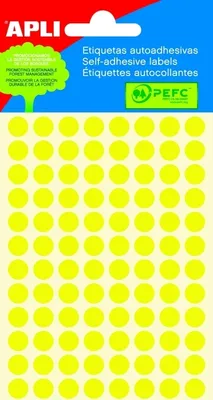 Immagine prodotto di Etichette autoadesive O 8 mm - giallo