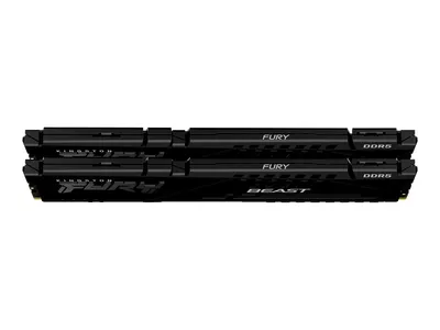 Obrázek produktu pro Kingston Technology FURY Beast 32 GB 5200 MT/s DDR5 CL40 DIMM (sada dvou) Black, 32 GB, 2 x 16 GB, DDR5, 288-pin DIMM