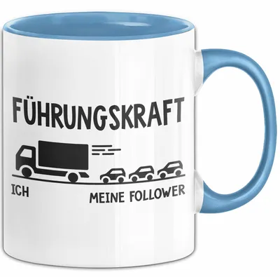 Produktbild von Lkw Fahrer Trucker Tasse Geschenk Lustige Geschenkidee Spruch Führungskraft (Blau)
