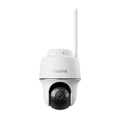 Productafbeelding van Reolink Argus PT, 2K+ 5MP draadloze bewakingscamera voor buiten, met batterij, pan- en kantelfunctie, nachtzicht in kleur, 2,4/5GHz WiFi, detectie van personen en voertuigen