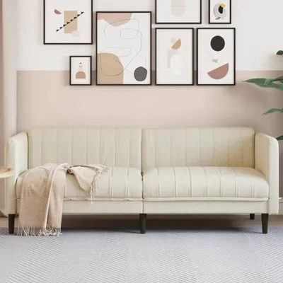 Produktbild von Maison Exclusive - 3-Sitzer-Sofa Leinen