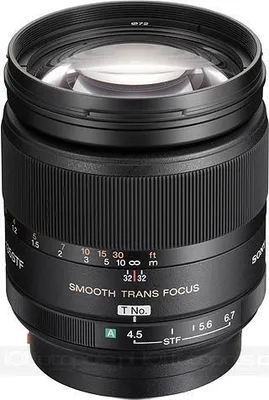 Produktbild von Sony 135 mm / F 2,8 - T4,5 STF (SAL-135F28) Teleobjektiv f?r Sony alpha / Konica-Minolta Spiegelreflexkameras, F2,8, Vollformatsensor, Autofokus, 72 mm Filterdurchmesser