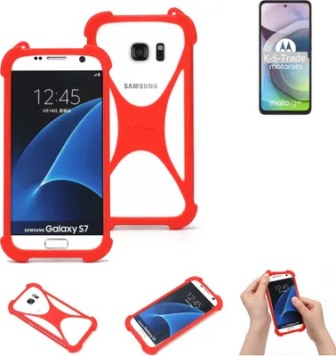 Produktbild von K-S-Trade Handy-Hülle kompatibel mit Motorola Moto G 5G Schutz-Hülle Bumper Silikon Schutz Hülle Cover Case Silikoncase Silikonbumper TPU Softcase